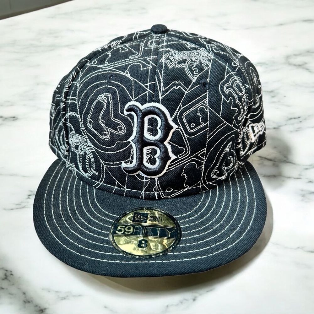 NWT RARE 59 FIFTY Boston Red Sox Fitted Baseball Cap Size 8